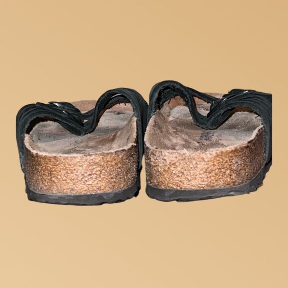 Women's Birkenstock Granada Soft Footbed Black Sandal Size 41 US 10.5 11 Regular - Picture 4 of 6